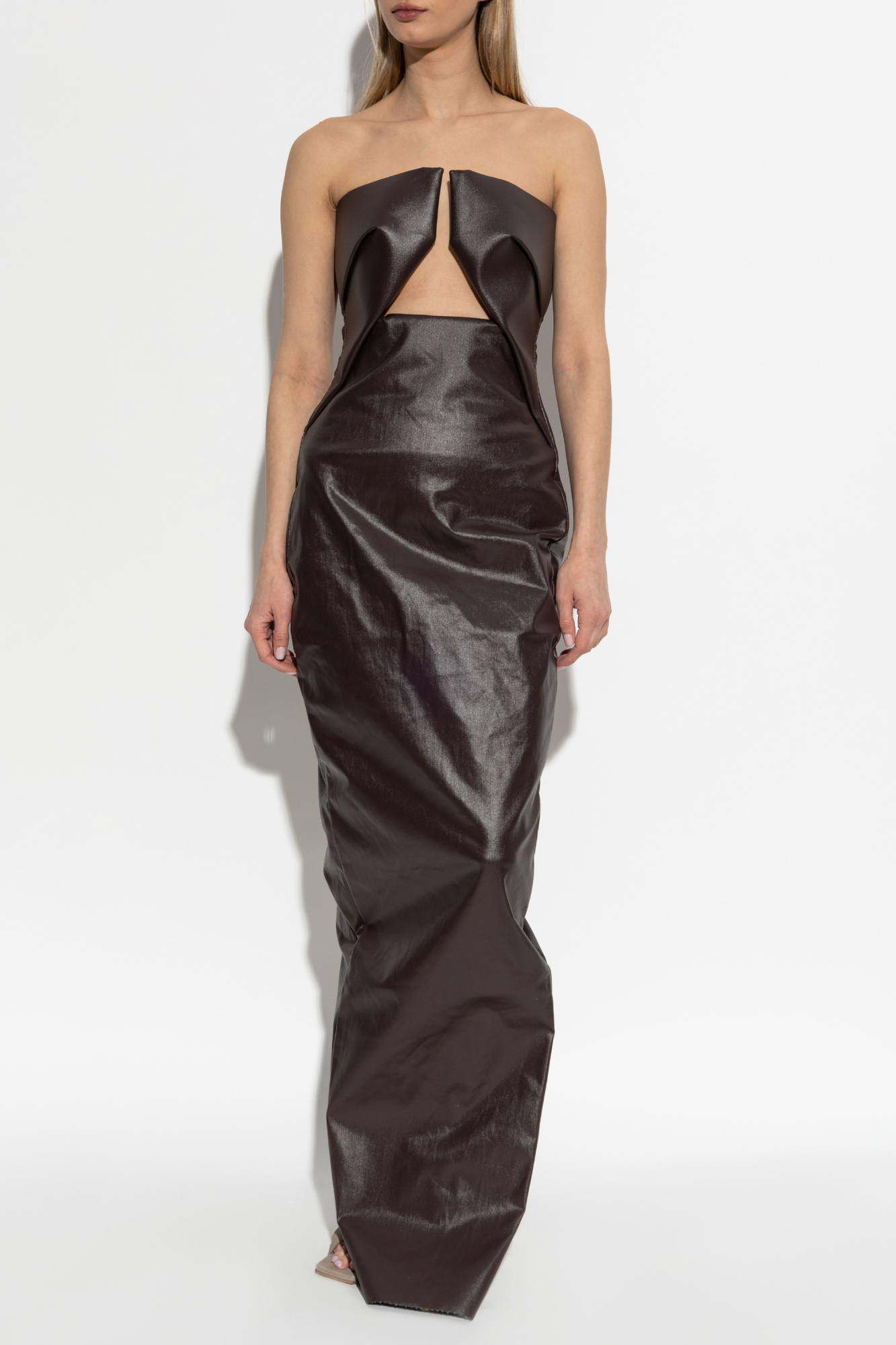 ワンピース RICK OWENS Rick Owens Prong Gown Long Dress Rick Owens Prong Gown in Black | FWRD